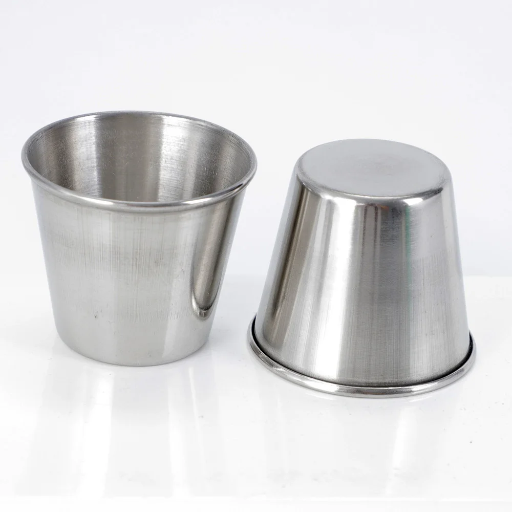 Sauce Dipping Cup - 45/70ml Ciotoline per Salse in Acciaio